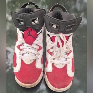 Nike Kids Red and White Sneakers